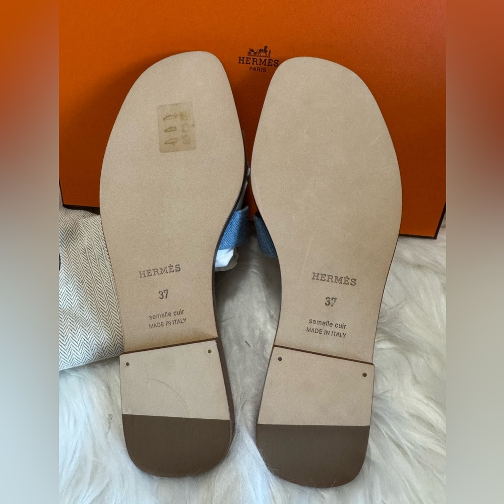 Hermes Oran Canvas Denim - Picture 7 of 8
